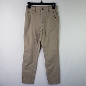 American Eagle Curvy Hi-Rise Super Stretch Skinny Trousers Tan Womens 2 Short‎